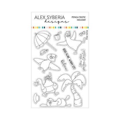 Alex Syberia Designs Pengu-tastic Holiday Stamp Set