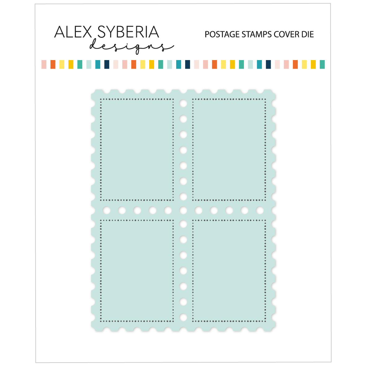 Alex Syberia Designs Postage Stamps Cover Die