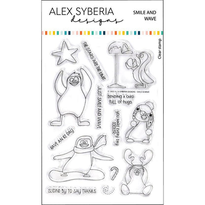Alex Syberia Designs Smile and Wave Stamp Set