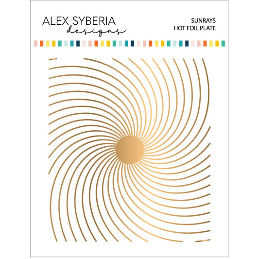 Alex Syberia Designs Sunrays Hot Foil Plate
