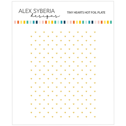 Alex Syberia Designs Tiny Hearts Hot Foil Plate