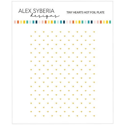 Alex Syberia Designs Tiny Hearts Hot Foil Plate