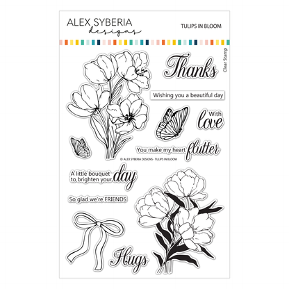 Alex Syberia Designs Tulips in Bloom Stamp Set