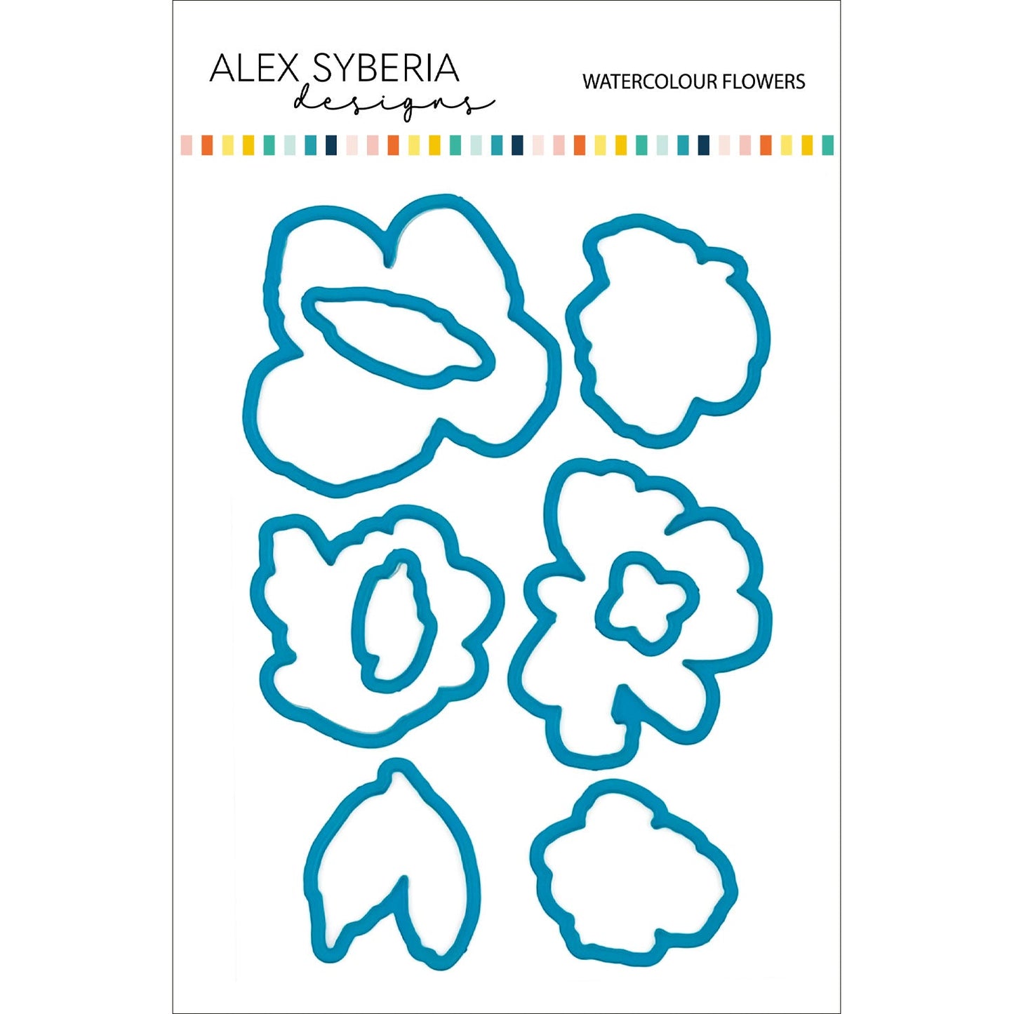 Alex Syberia Designs Watercolour Flowers Die Set