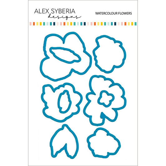 Alex Syberia Designs Watercolour Flowers Die Set