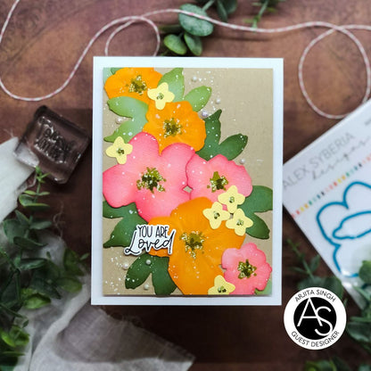 Alex Syberia Designs Watercolour Flowers Die Set
