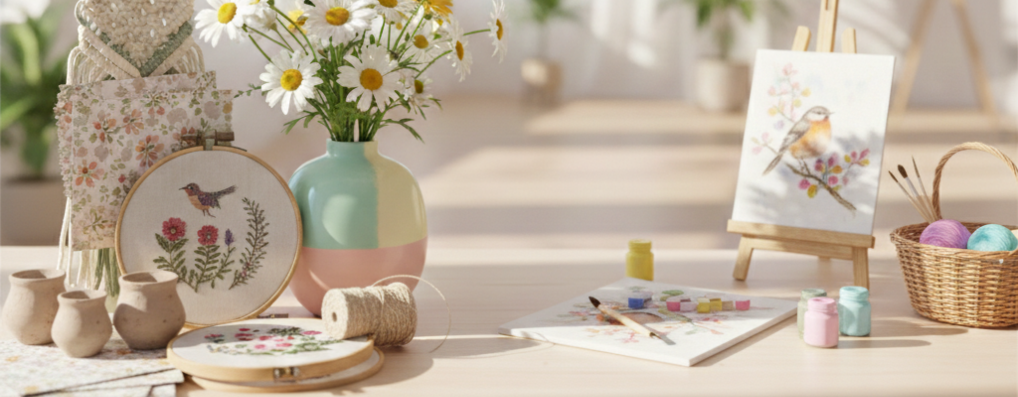 Spring themed crafting 