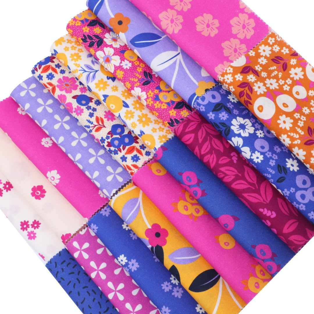 Bold Floral Prints Alternate Lines Charm Pack