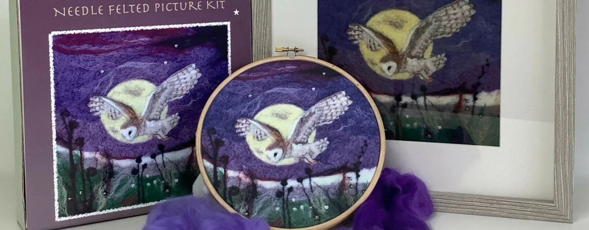 Frankie & Sidney Needle Felted Barn Owl Kit