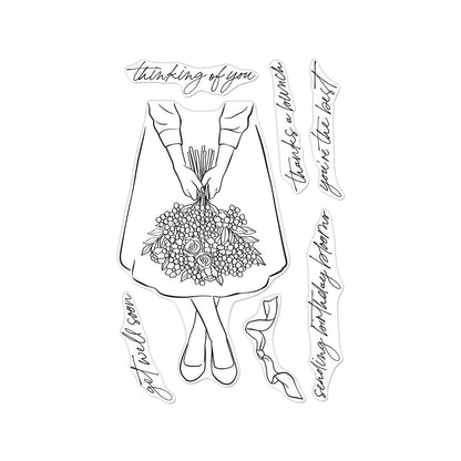 Hero Arts Summer Blooms Clear Stamps from the Seaside Blooms Collection