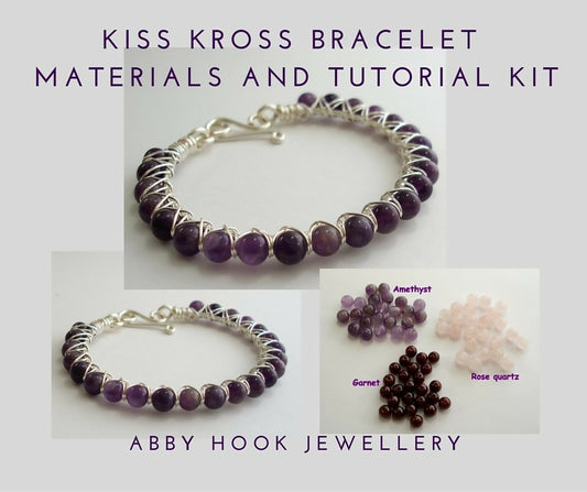 Kiss Kross Bracelet Jewellery Making Kit – Materials & Tutorial by Abby Hook