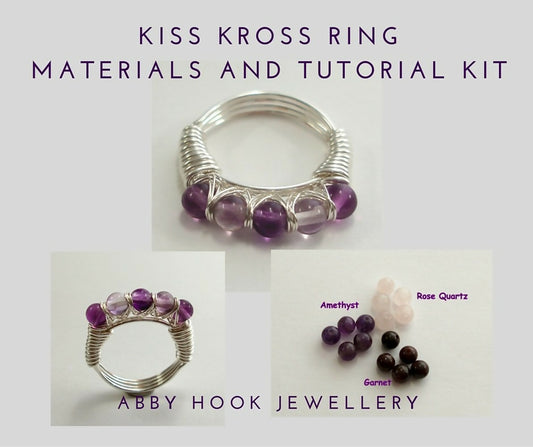 Kiss Kross Ring Kit – Materials & Tutorial by Abby Hook Jewellery