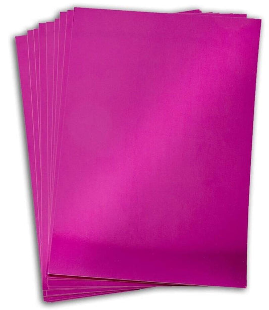 Oakwood A4 Fuchsia Mirror Card- Pack of 10