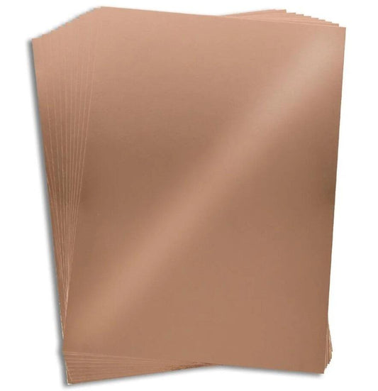 Oakwood A4 Rose Gold Mirror Card- Pack of 10