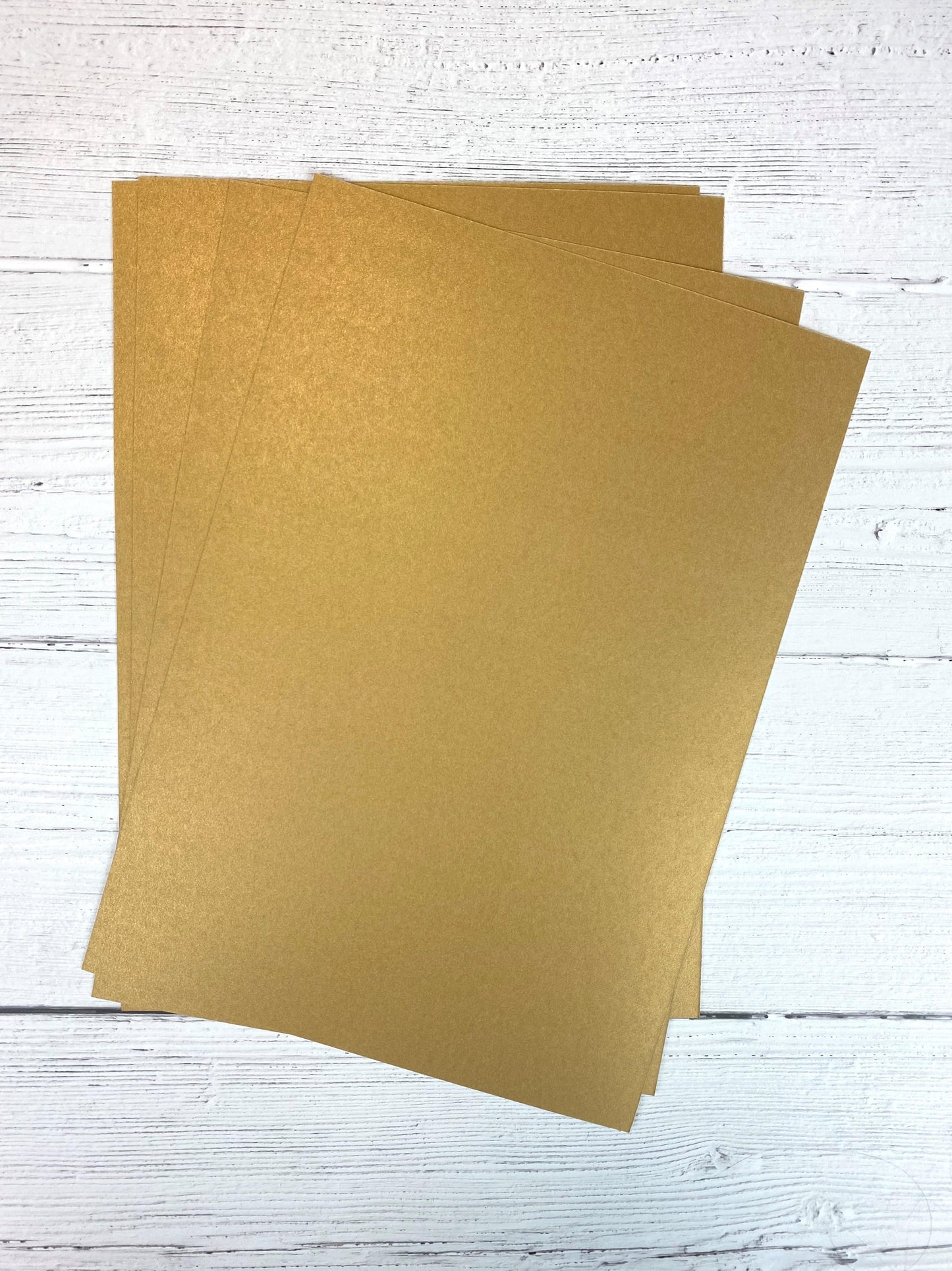 Oakwood A4 Single Sided Gold Pearl Card- Pack of 10