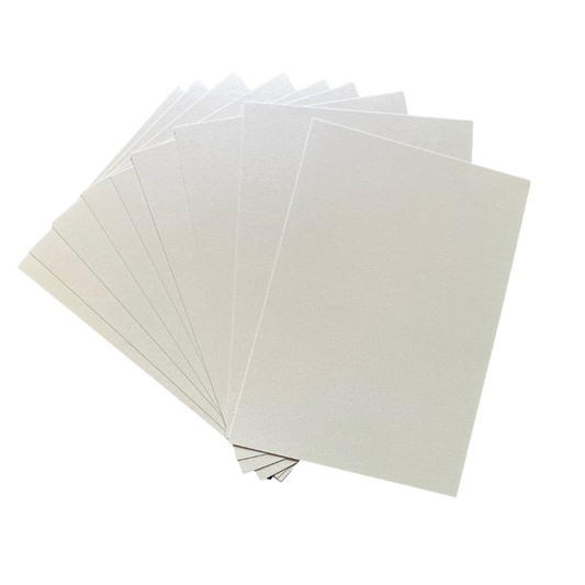 Oakwood A4 Single Sided Powder Green Pearl Card- Pack of 10