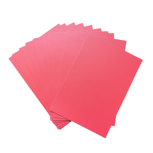Oakwood A4 Single Sided Raspberry Pearl Card- Pack of 10