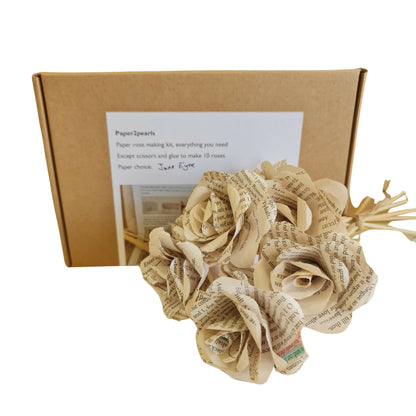 Paper rose making kit