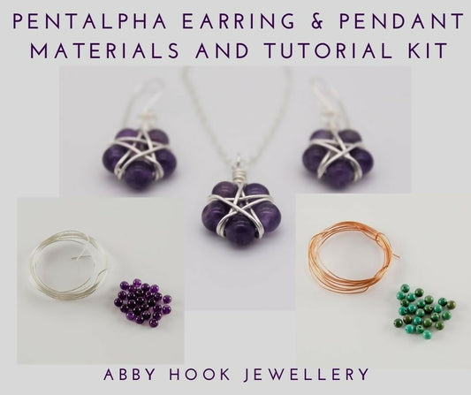 Pentalpha Earring & Pendant Jewellery Making Kit by Abby Hook Jewellery