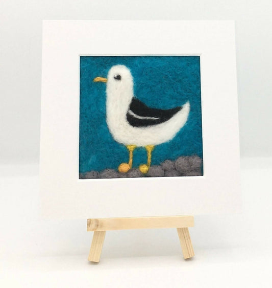 Seagull Mini Felted Picture Kit 1