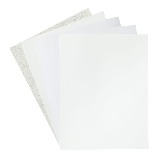 Spellbinders Antique White Assorted Treasured Cardstock 8 1/2" x 11" - 15 Sheets -  Spellbinders - 1
