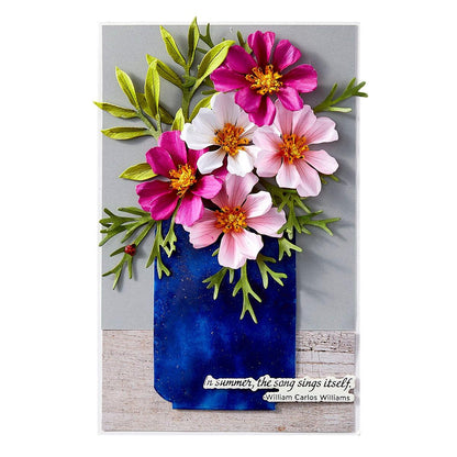 Spellbinders Cosmos Etched Dies from the Summer Solstice Garden Collection by Susan Tierney-Cockburn -  Spellbinders - 4