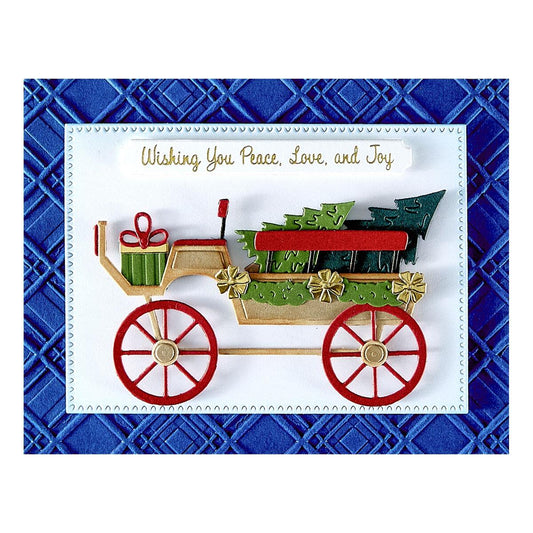 Spellbinders Country Christmas Banner & Sentiments Press Plate & Die Set from the Country Christmas Collection by Annie Williams