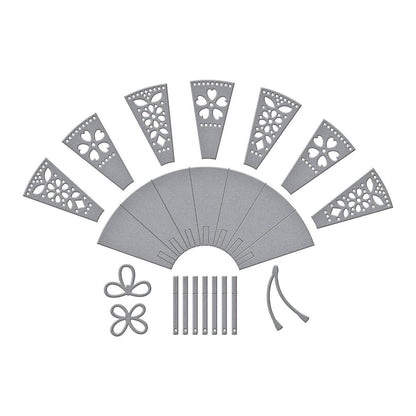 Spellbinders Fan & Bow Etched Dies from the Spring in Kyoto Collection by Alex Syberia Designs