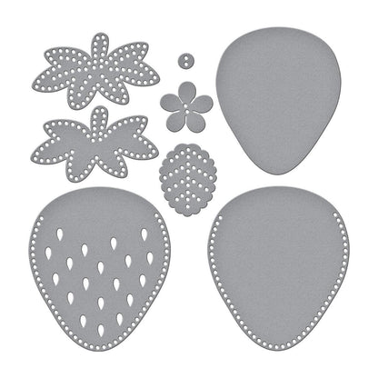 Spellbinders Felt Berry Blossom Etched Dies from the Summer Felt Stitch & Create Collection by Nichol Spohr -  Spellbinders - 3