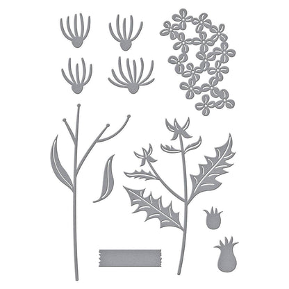 Spellbinders Field Notes Wildflowers Etched Dies from the Field Notes Collection