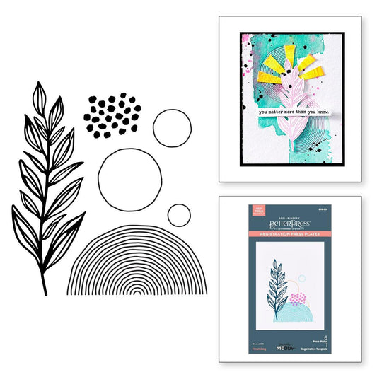 Spellbinders Flourishing BetterPress Plates from the Modern Botanicals Collection by Dina Wakley -  Spellbinders - 2