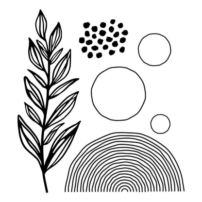 Spellbinders Flourishing BetterPress Plates | Modern Botanicals Collection by Dina Wakley