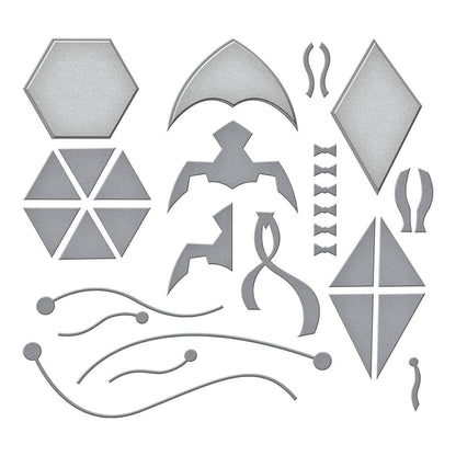 Spellbinders Fly a Kite Etched Dies from the Sky's the Limit Collection by Simon Hurley