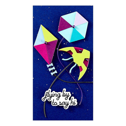Spellbinders Fly a Kite Etched Dies from the Sky's the Limit Collection by Simon Hurley