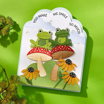 Spellbinders Frog Prince Etched Dies from the Jump for Joy Collection
