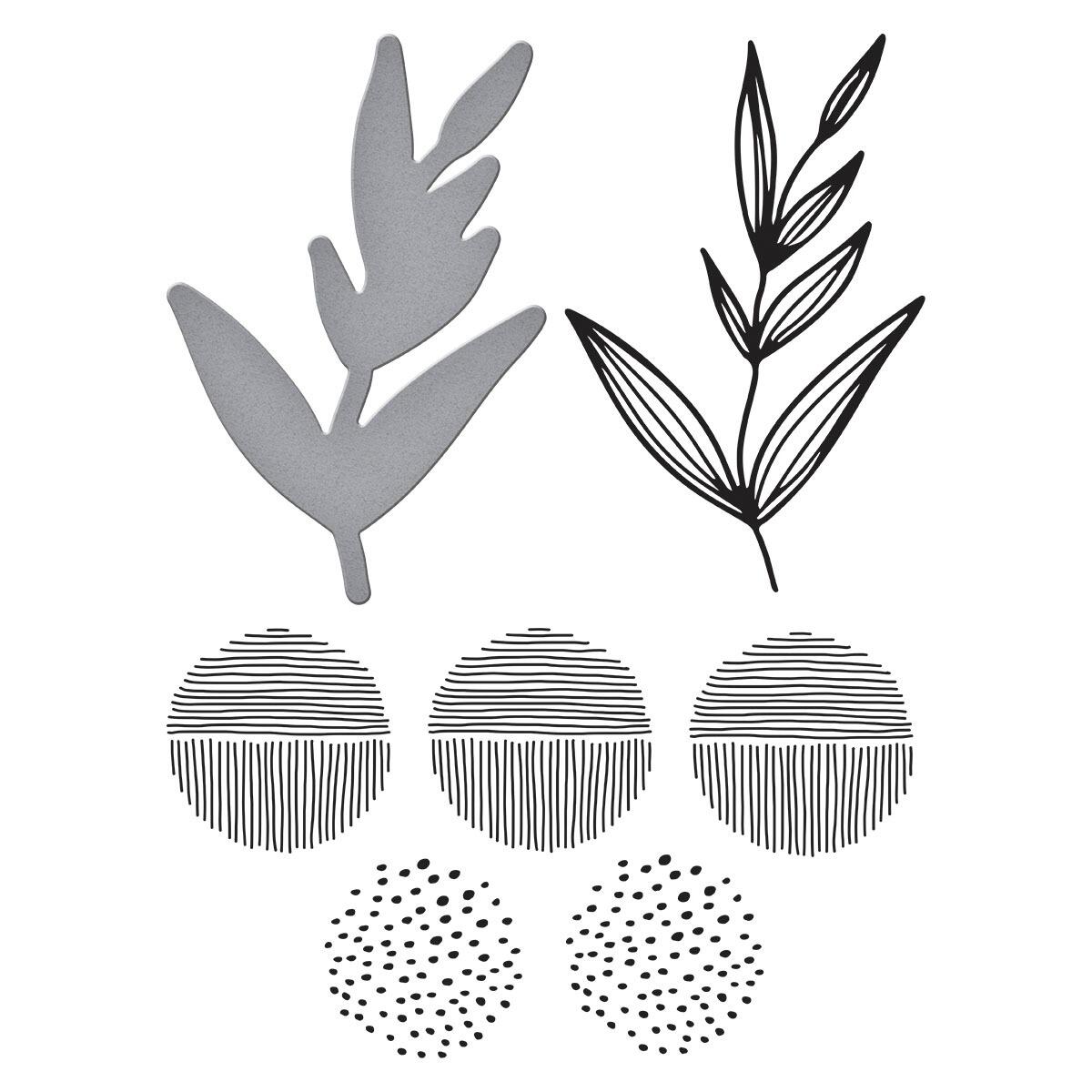 Spellbinders Growing Betterpress Plates & Die Set from the Modern Botanicals Collection by Dina Wakley -  Spellbinders - 3