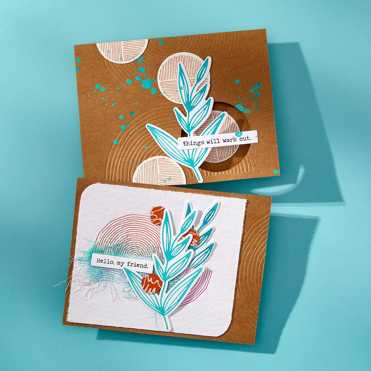 Spellbinders Growing Betterpress Plates & Die Set from the Modern Botanicals Collection by Dina Wakley -  Spellbinders - 8