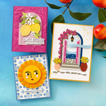 finished projects Spellbinders La Dolce Vita Banners Etched Dies from the La Dolce Vita Collection