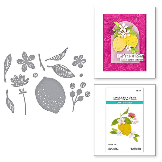 Lemon and orange die set from La Dolce Vita by Spellbinders