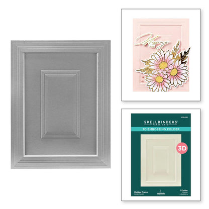 Spellbinders Molded Frame 3D Embossing Folder from the Yana's Daisies Collection by Yana Smakula