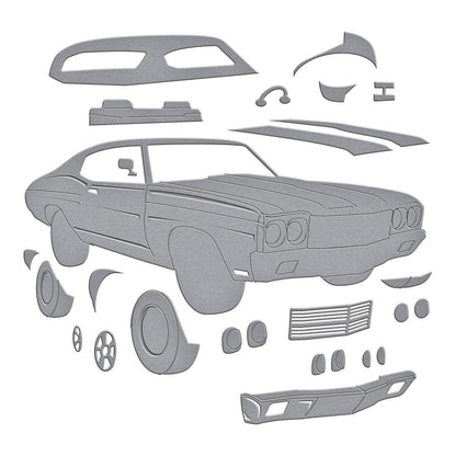 Spellbinders Muscle Car Etched Dies from the Classic Road Legends Collection by Mindy Eggen