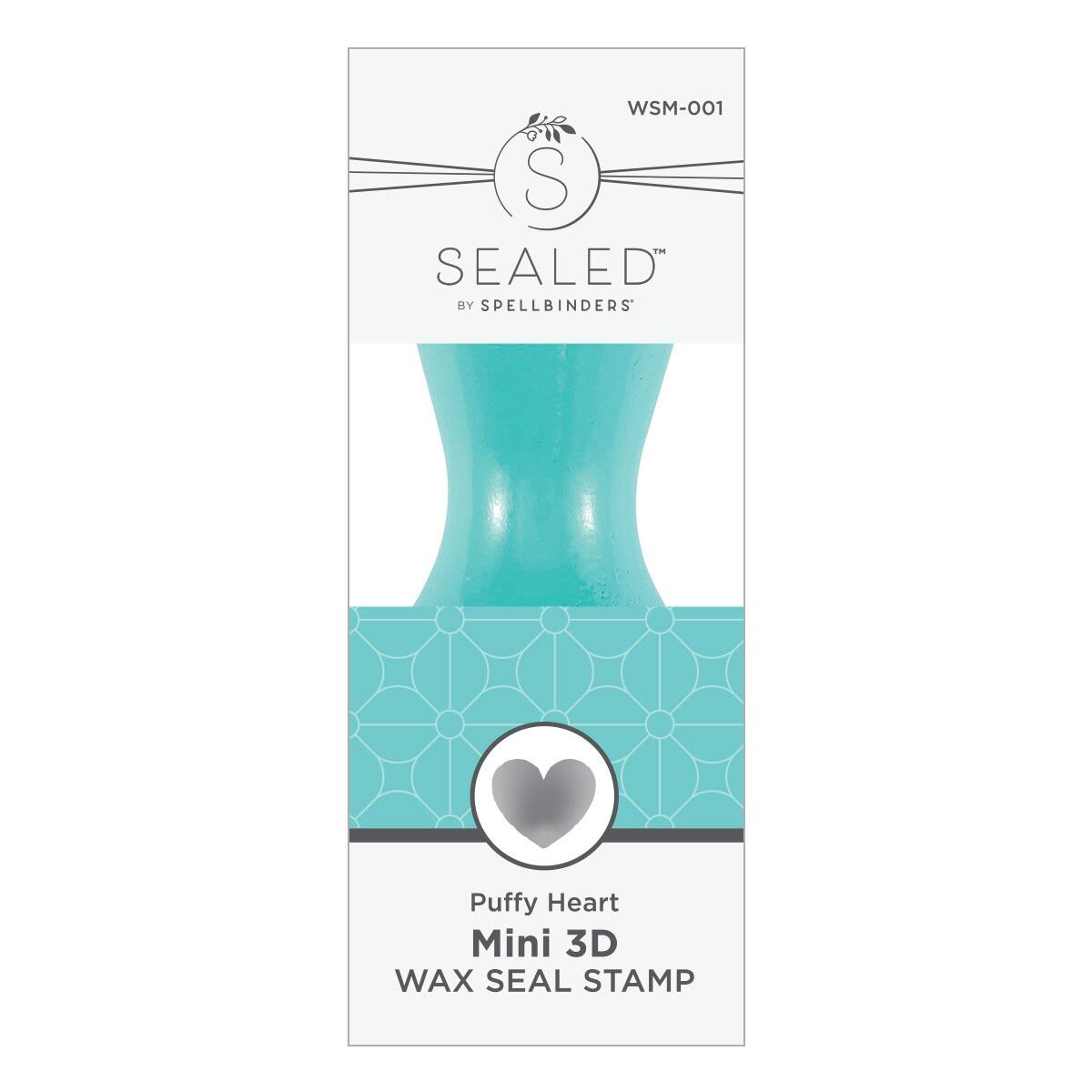 Spellbinders Puffy Heart Mini 3D Wax Seal from the Mini Wax Seals Collection -  Spellbinders - 1