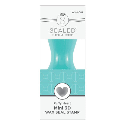Spellbinders Puffy Heart Mini 3D Wax Seal from the Mini Wax Seals Collection