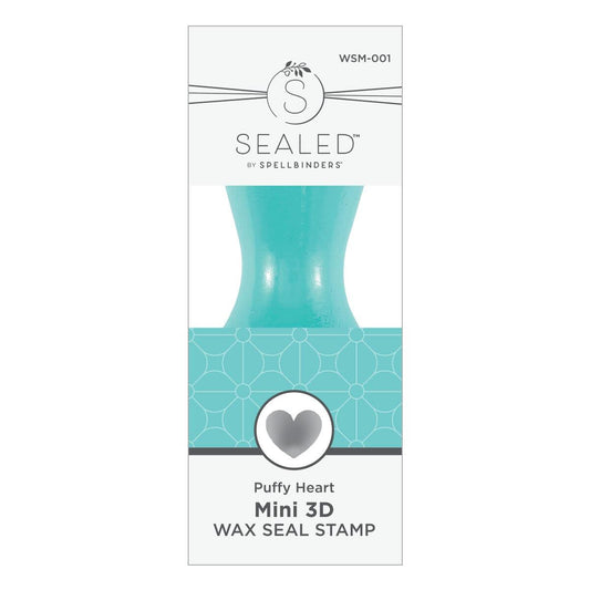 Spellbinders Puffy Heart Mini 3D Wax Seal from the Mini Wax Seals Collection -  Spellbinders - 1