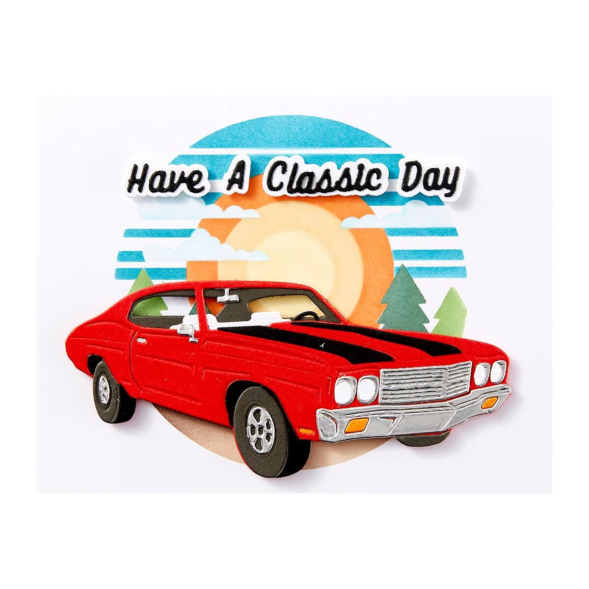 Spellbinders Scenic Drive Stencil from the Classic Road Legends Collection by Mindy Eggen