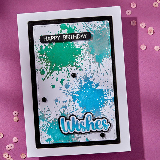 Spellbinders Splatters BetterPress Plate | Wildflowers Collection by Lisa Horton