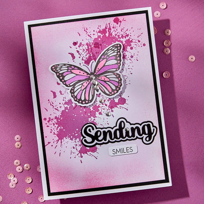 Spellbinders Splatters BetterPress Plate | Wildflowers Collection by Lisa Horton