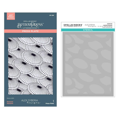 Spellbinders Spring in Kyoto BetterPress & Stencil Bundle from the Spring in Kyoto Collection by Alex Syberia Designs