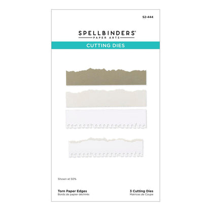Spellbinders Torn Paper Edges Etched Dies from the Take Note Collection