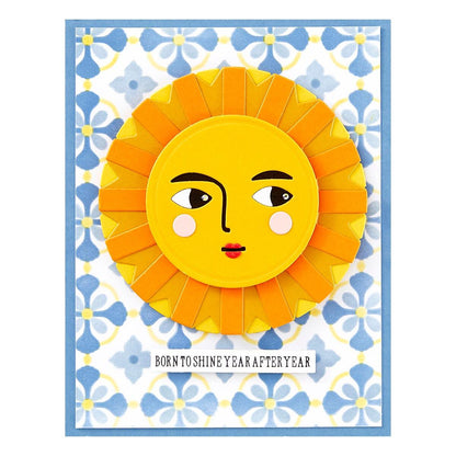 Finished Project Spellbinders Under the Sun Etched Dies from the La Dolce Vita Collection